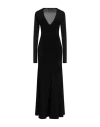 Fabiana Filippi Woman Maxi Dress Black Size 6 Viscose, Metallic Fiber