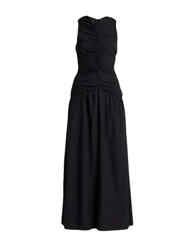 Fabiana Filippi Woman Maxi Dress Black Size 8 Polyester, Elastane