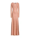 Fabiana Filippi Woman Maxi Dress Blush Size 4 Viscose, Metallic Fiber In Pink