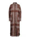 Shop Fabiana Filippi Woman Maxi Dress Chocolate Brown Size 12 Cotton, Ecobrass