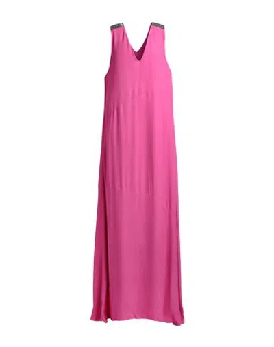 Fabiana Filippi Woman Maxi Dress Fuchsia Size 6 Viscose In Pink