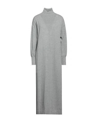 Fabiana Filippi Woman Maxi Dress Grey Size 12 Cashmere