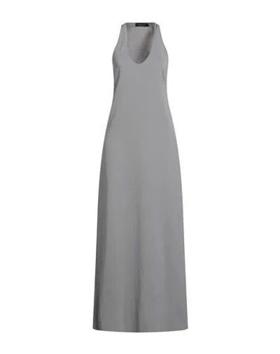 Fabiana Filippi Woman Maxi Dress Grey Size 6 Viscose, Polyester In Gray