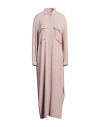 Fabiana Filippi Woman Maxi Dress Light Brown Size 14 Acetate, Silk In Beige