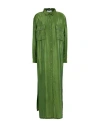 Fabiana Filippi Woman Maxi Dress Military Green Size 8 Cotton, Polyester, Ecobrass