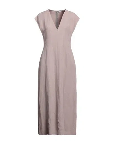 Fabiana Filippi Woman Maxi Dress Pink Size 12 Viscose, Linen