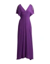 Fabiana Filippi Woman Maxi Dress Purple Size 6 Viscose In Purple