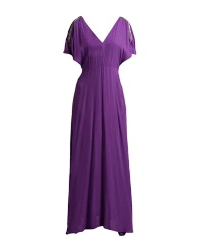 Fabiana Filippi Woman Maxi Dress Purple Size 6 Viscose