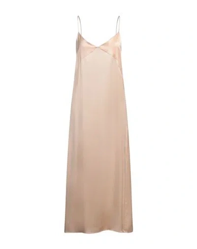 Fabiana Filippi Woman Maxi Dress Salmon Pink Size 8 Silk