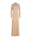 Fabiana Filippi Woman Maxi Dress Sand Size 4 Virgin Wool, Polyamide, Polyester In Neutral