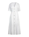 Fabiana Filippi Woman Maxi Dress White Size 8 Polyester, Elastane In White