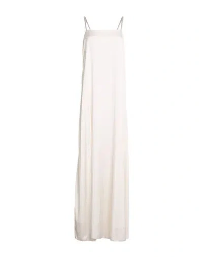 Fabiana Filippi Woman Maxi Dress White Size 8 Silk, Elastane
