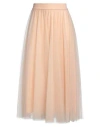 Fabiana Filippi Woman Maxi Skirt Apricot Size 8 Polyamide In Orange