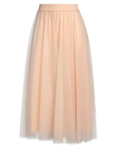 FABIANA FILIPPI FABIANA FILIPPI WOMAN MAXI SKIRT APRICOT SIZE 8 POLYAMIDE