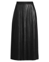 Fabiana Filippi Layered Pleated Midi Skirt In Black
