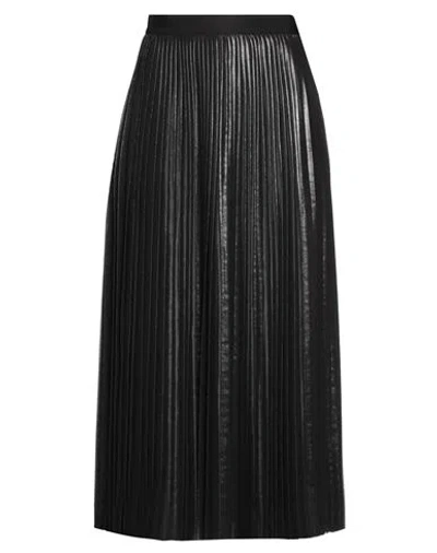 Fabiana Filippi Layered Pleated Midi Skirt In Black