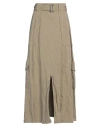 Fabiana Filippi Belted A-line Cargo Maxi Skirt In Green