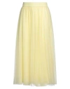 Fabiana Filippi Woman Maxi Skirt Pastel Yellow Size 10 Polyamide