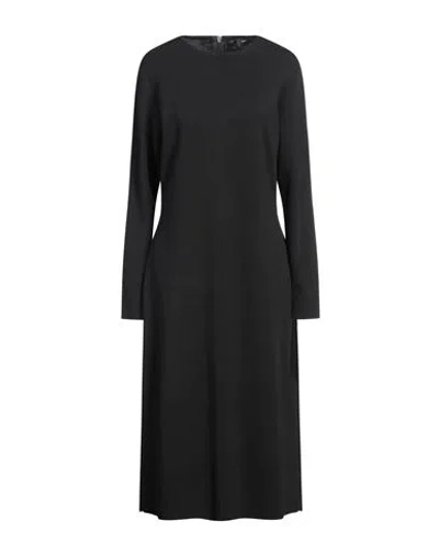 Fabiana Filippi Woman Midi Dress Black Size 10 Merino Wool