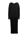 Fabiana Filippi Woman Midi Dress Black Size 4 Merino Wool, Silk, Cashmere, Acetate