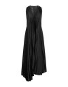 Fabiana Filippi Woman Midi Dress Black Size 10 Polyester, Ecobrass In Black