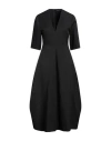 Fabiana Filippi Woman Midi Dress Black Size 4 Virgin Wool