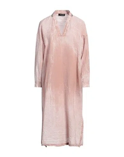Fabiana Filippi Woman Midi Dress Blush Size 6 Cotton, Polyamide, Ecobrass In Pink