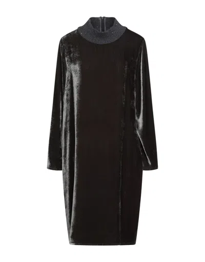 Fabiana Filippi Midi Dresses In Steel Grey