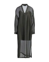 Fabiana Filippi Woman Midi Dress Dark Green Size 10 Polyester, Elastane In Green