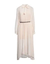 FABIANA FILIPPI FABIANA FILIPPI WOMAN MIDI DRESS IVORY SIZE 10 COTTON, SILK