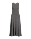 Fabiana Filippi Woman Midi Dress Lead Size 4 Cotton In Gray