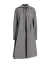 Fabiana Filippi Woman Midi Dress Lead Size 6 Cotton In Grey