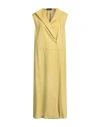Fabiana Filippi Woman Midi Dress Lime Green Size 10 Linen In Green
