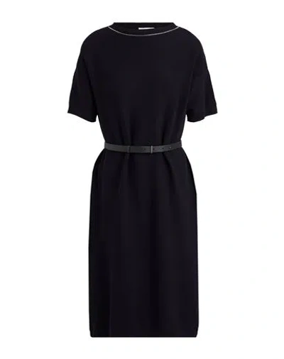 Fabiana Filippi Woman Midi Dress Midnight Blue Size 8 Cotton