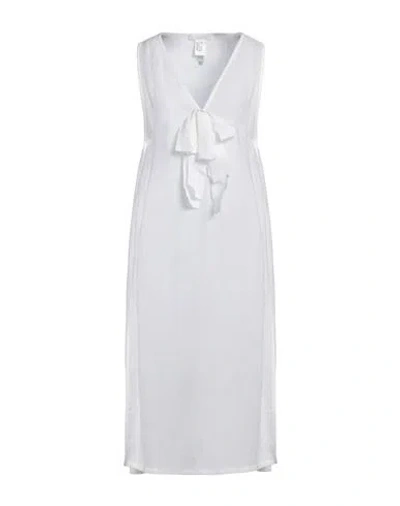Fabiana Filippi Woman Midi Dress White Size 4 Linen