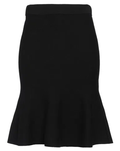 Fabiana Filippi Woman Midi Skirt Black Size 10 Merino Wool In Black