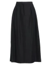 Fabiana Filippi Woman Midi Skirt Black Size 12 Viscose, Linen In Black
