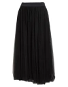 Fabiana Filippi Woman Midi Skirt Black Size 4 Polyamide, Acetate, Silk