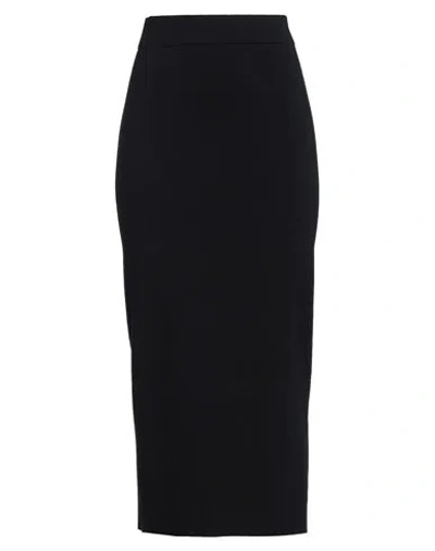 Fabiana Filippi Woman Midi Skirt Black Size 6 Virgin Wool, Polyester