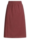 Fabiana Filippi Woman Midi Skirt Brick Size 10 Cotton In Red