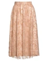 Fabiana Filippi Woman Midi Skirt Camel Size 4 Polyamide In Neutral