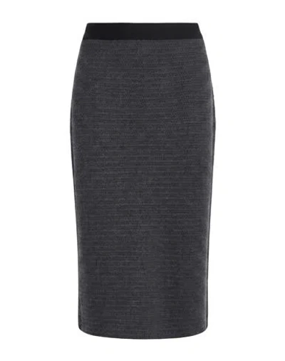 Fabiana Filippi Woman Midi Skirt Grey Size 2 Virgin Wool In Gray