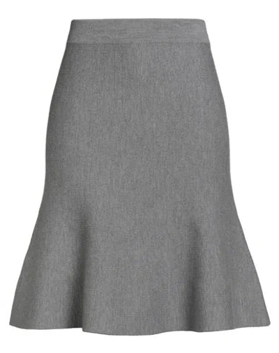 Fabiana Filippi Woman Midi Skirt Grey Size 2 Virgin Wool In Gray