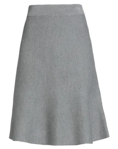 Fabiana Filippi Woman Midi Skirt Grey Size 8 Merino Wool