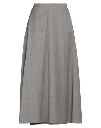 Fabiana Filippi Woman Midi Skirt Grey Size 6 Polyamide, Elastane