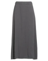 Fabiana Filippi Woman Midi Skirt Lead Size 6 Virgin Wool, Silk, Cashmere
