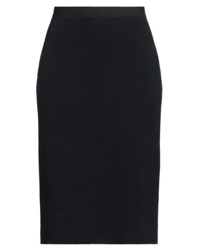 Fabiana Filippi Woman Midi Skirt Midnight Blue Size 10 Virgin Wool