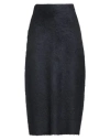 Fabiana Filippi Woman Midi Skirt Midnight Blue Size 10 Virgin Wool, Mohair Wool, Polyamide, Wool, El