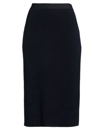 Fabiana Filippi Woman Midi Skirt Midnight Blue Size 4 Virgin Wool