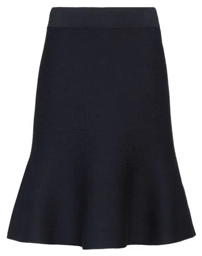 Fabiana Filippi Woman Midi Skirt Navy Blue Size 10 Merino Wool In Navy Blue